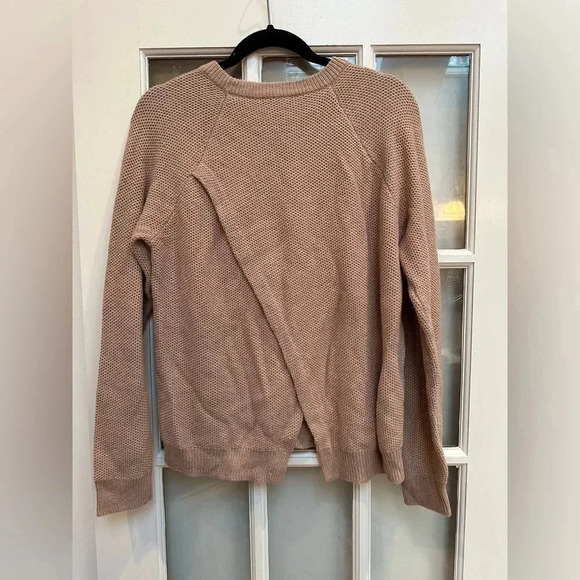 Madewell | Caramel Tan Province Cross-Back Pullover Sweater Size Medium M - Picture 3 of 13